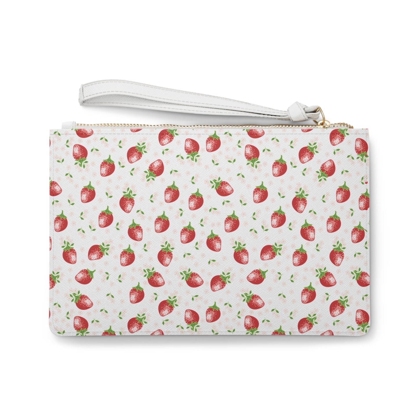 Strawberry Wristlet - Strawberry Clutch Bag - 9.5'' X 6.6''