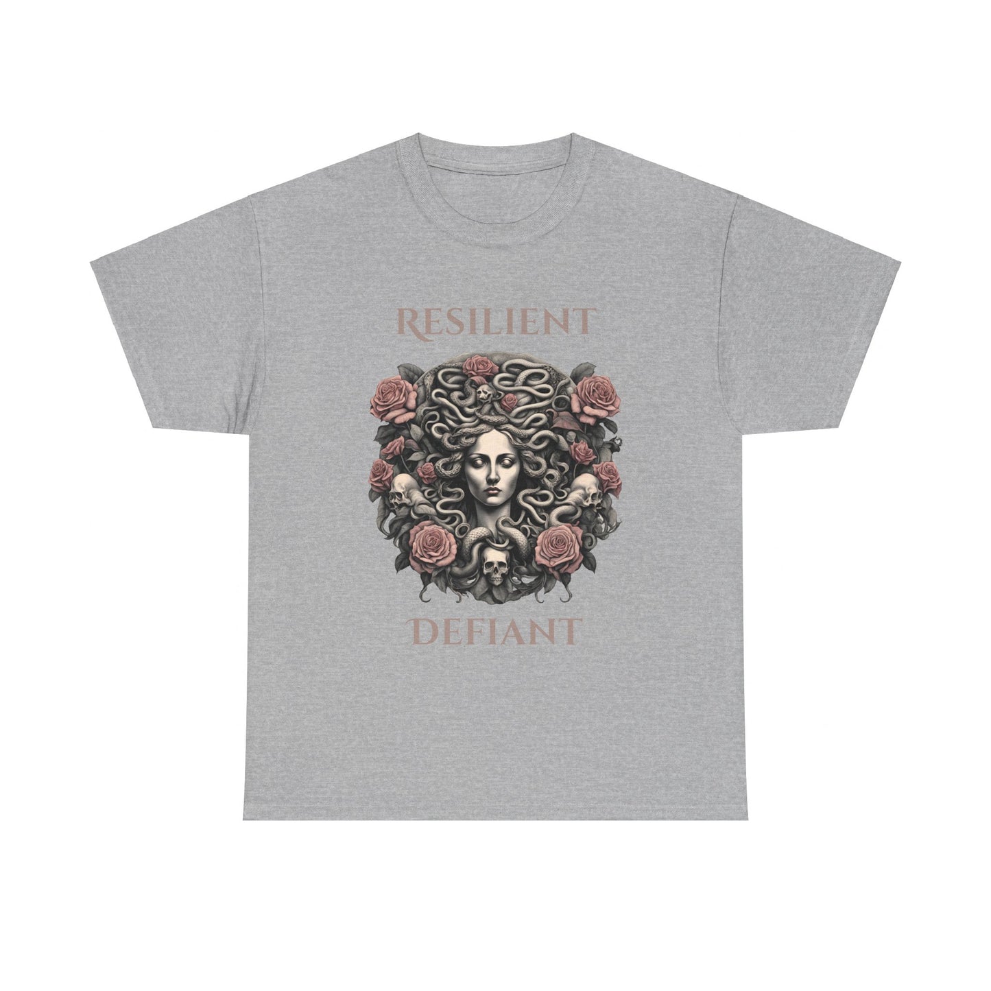 Resilient Defiant - Medusa Inspired Women's T-Shirt - Embrace Your Power with the Resilient Defiant Tee