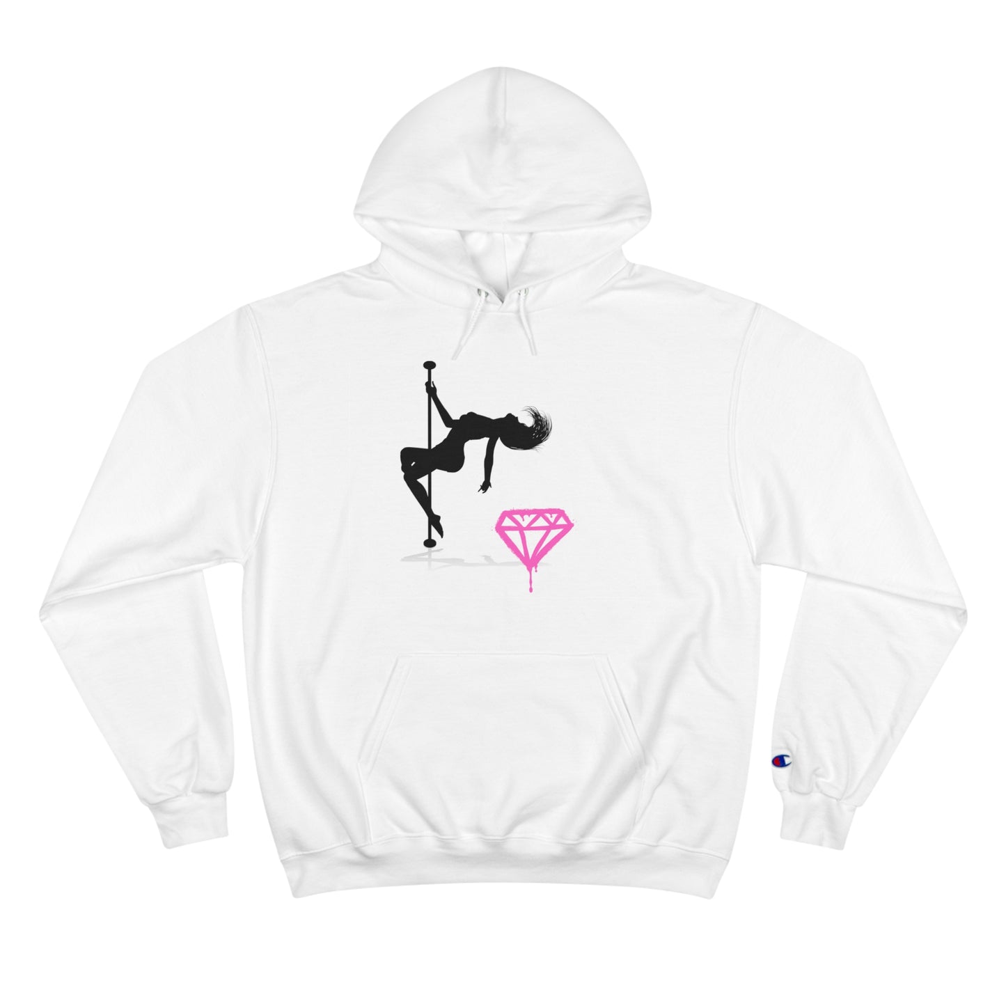 No Rules Hoodie - Silhouette Dancer and Pink Diamond - NSFW hooded sweatshirt