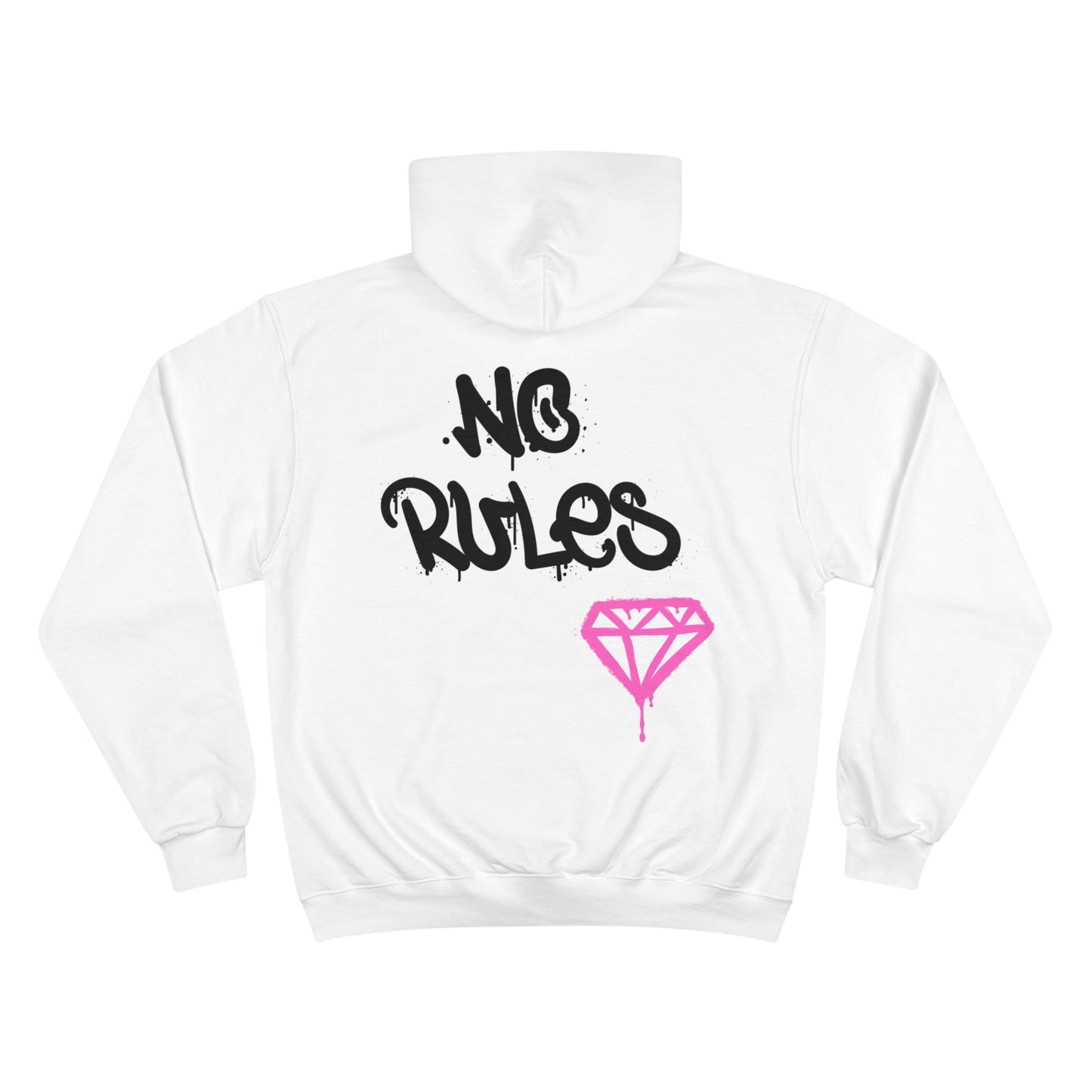 No Rules Hoodie - Silhouette Dancer and Pink Diamond - NSFW hooded sweatshirt