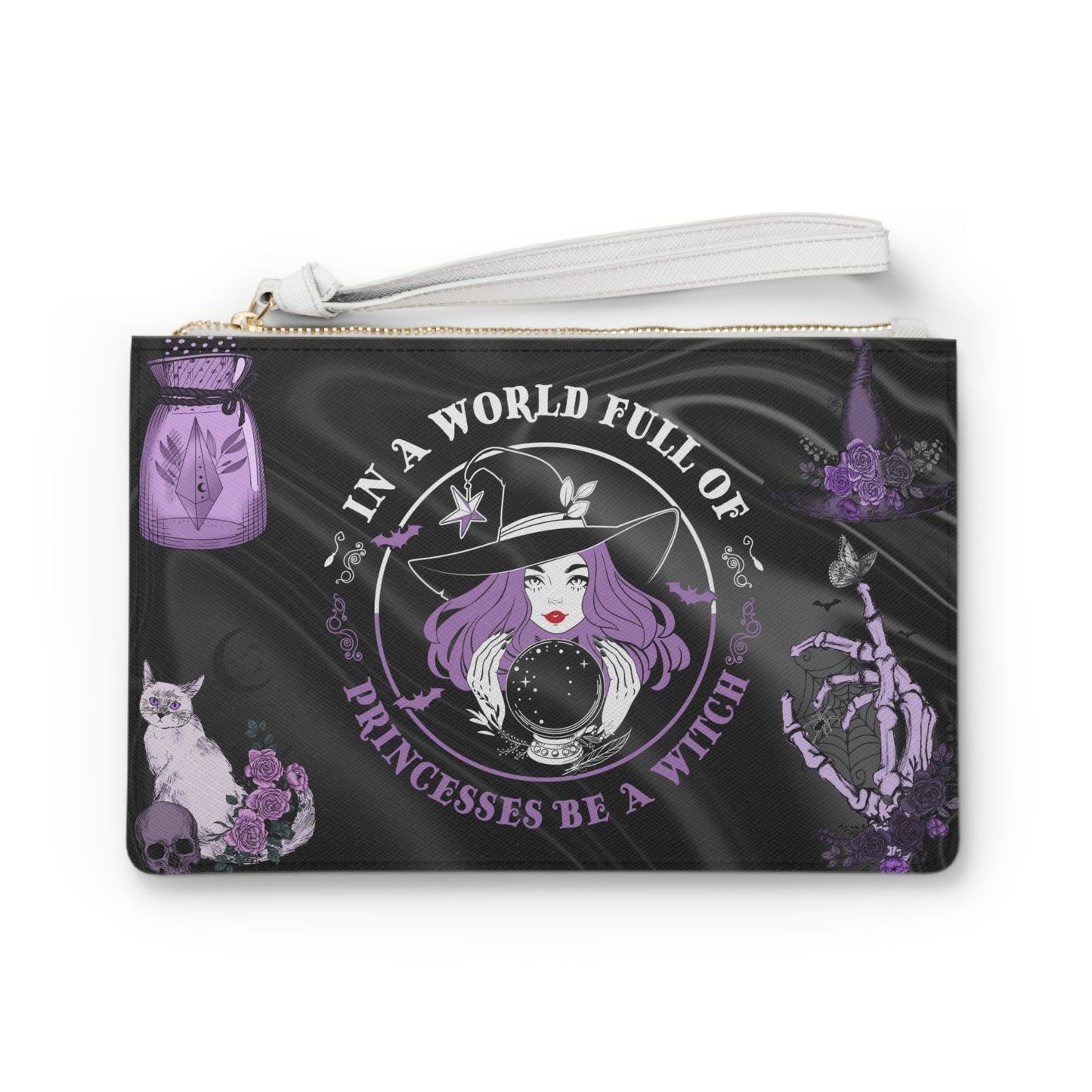 Be a Witch Clutch Bag - Magical Halloween Wristlet,  Witchy Accessories