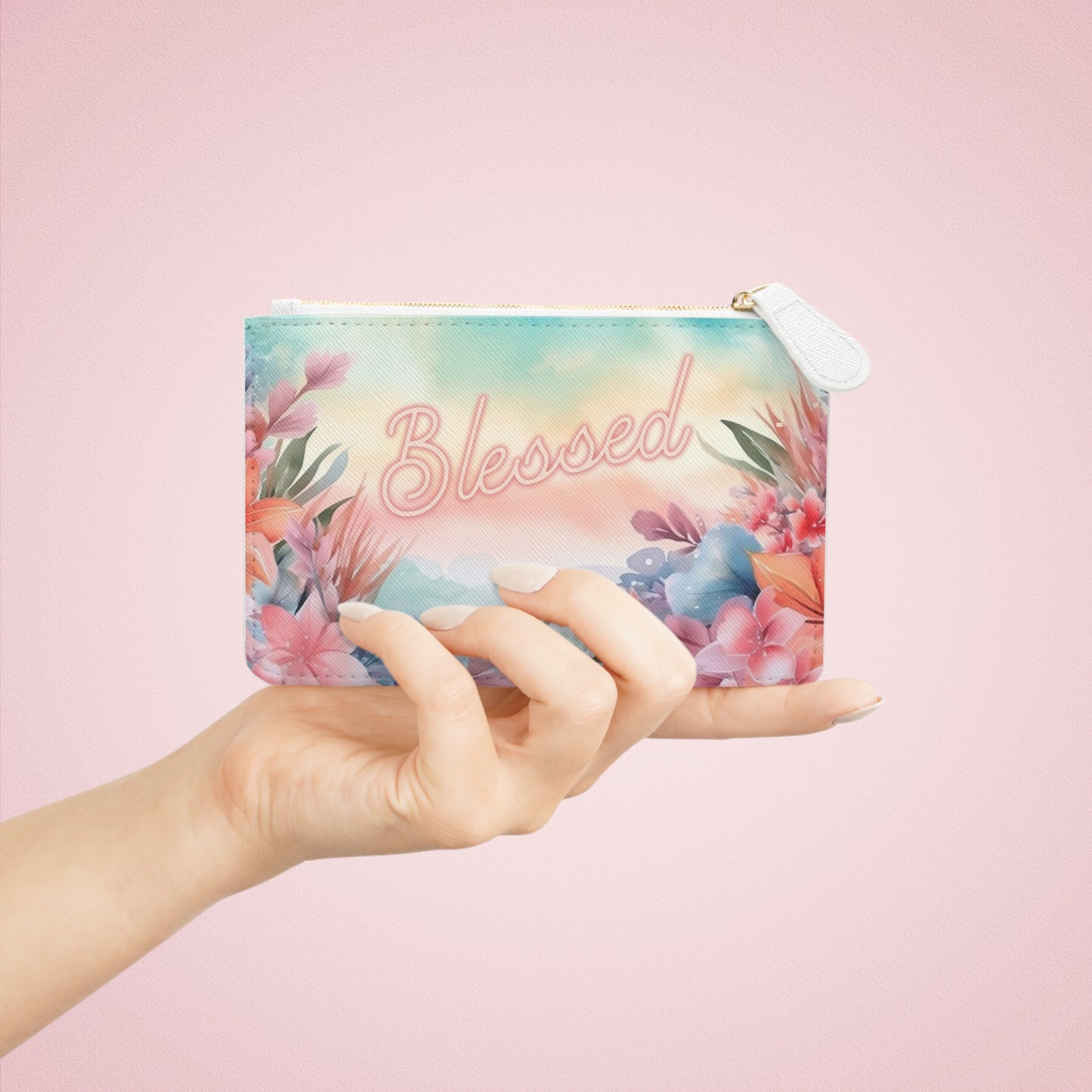 Blessed Floral Mini Clutch Bag