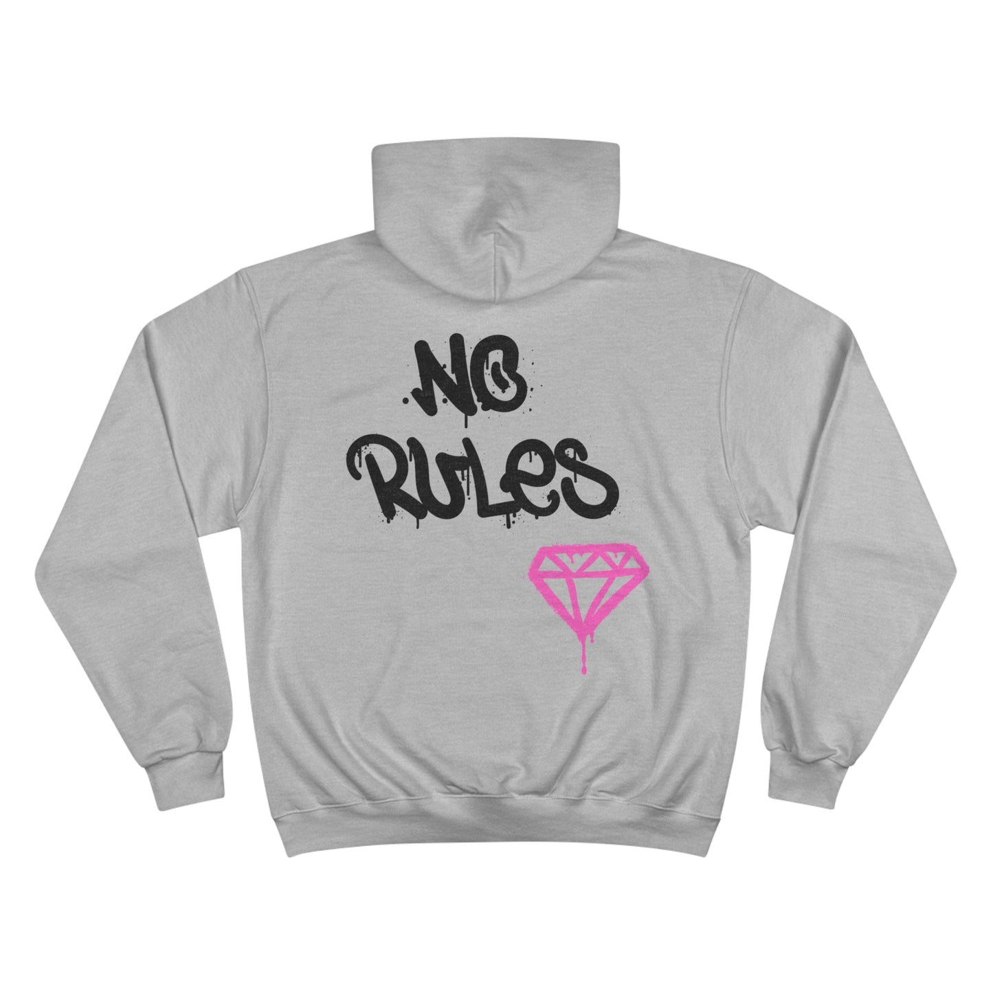 No Rules Hoodie - Silhouette Dancer and Pink Diamond - NSFW hooded sweatshirt