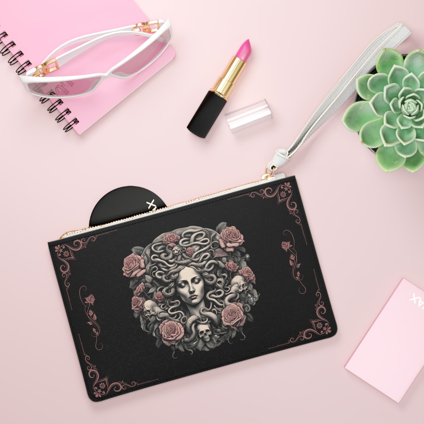 Dark Medusa Wallet Clutch Bag: Unleash Your Inner Mythical Power