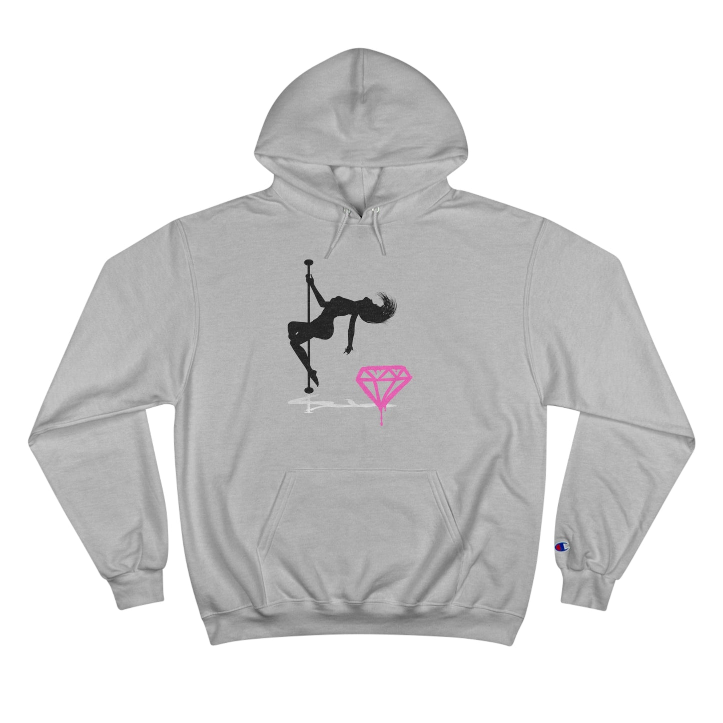 No Rules Hoodie - Silhouette Dancer and Pink Diamond - NSFW hooded sweatshirt