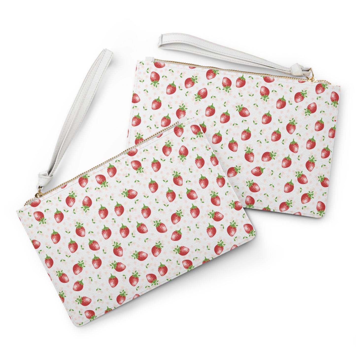 Strawberry Wristlet - Strawberry Clutch Bag - 9.5'' X 6.6''