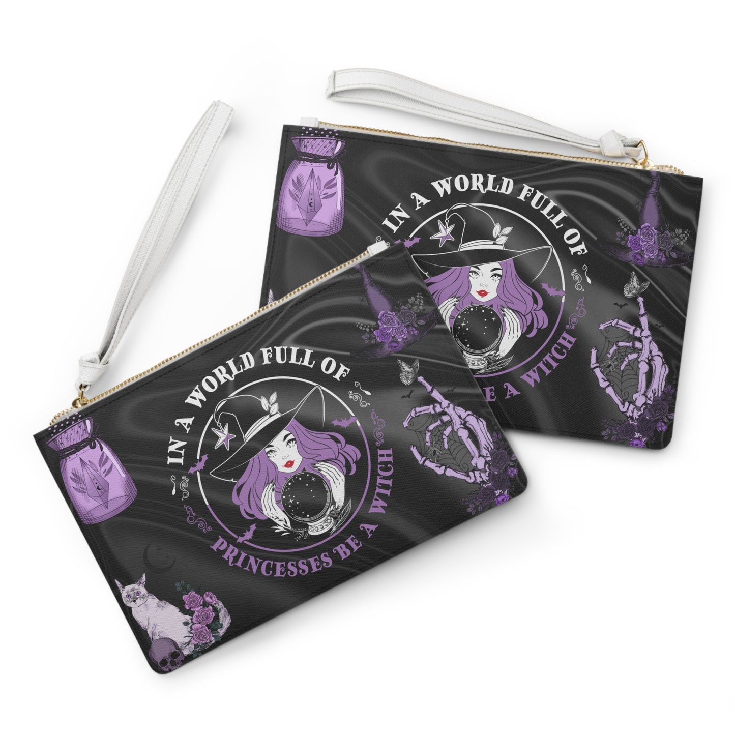 Be a Witch Clutch Bag - Magical Halloween Wristlet,  Witchy Accessories