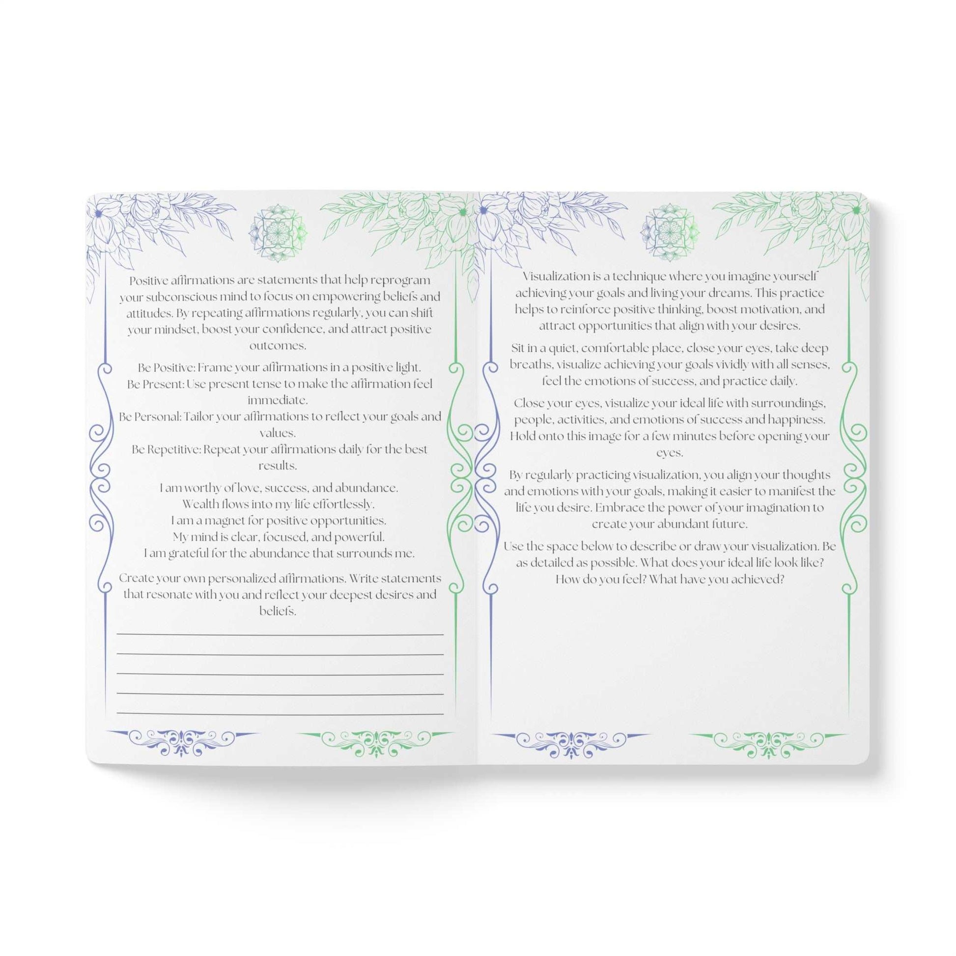 Abundance Affirmations Journal | Guide and Workbook - GV by Good Vibes