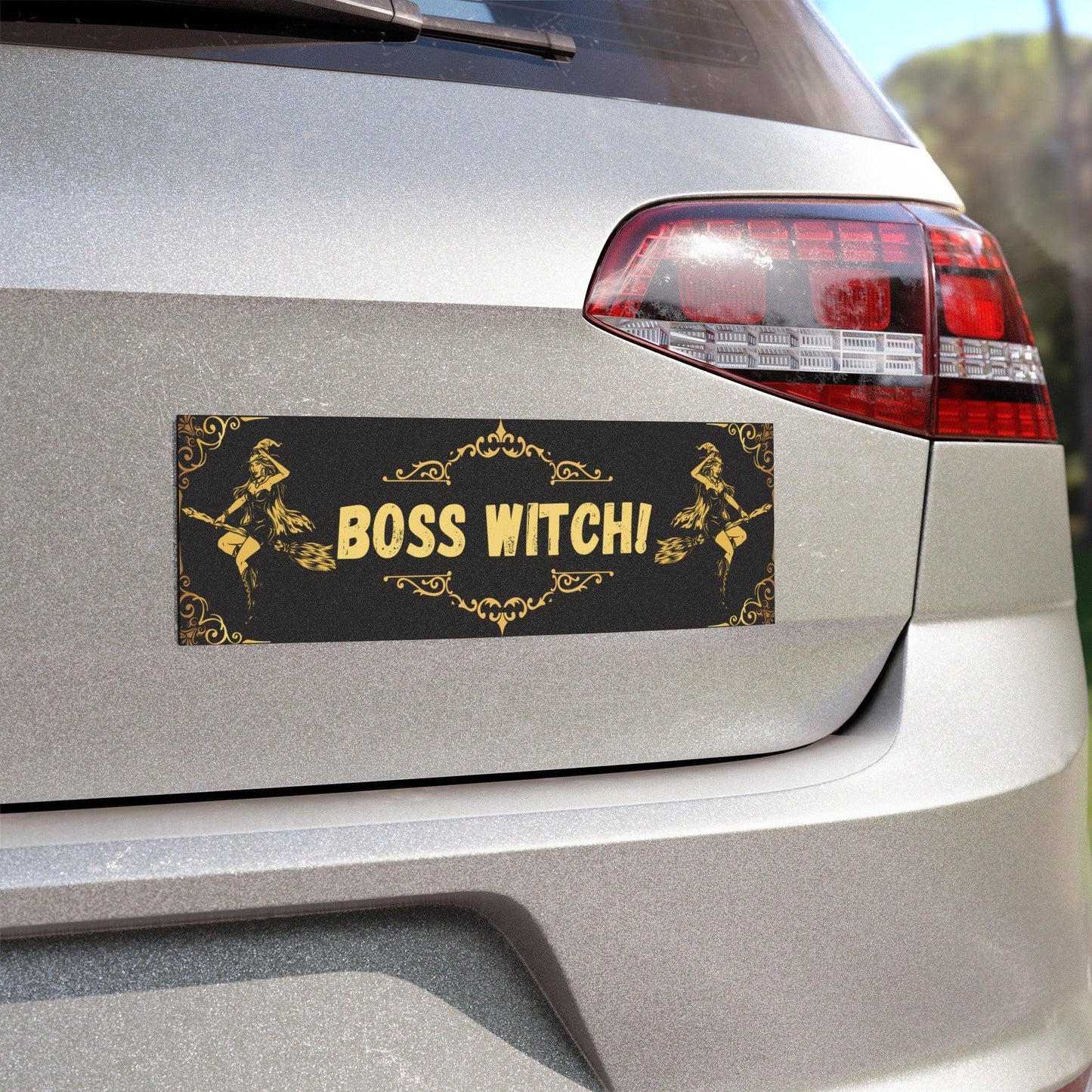 Boss Witch! Magnetic Bumper Sticker – 10"x3" - GV by Good Vibes