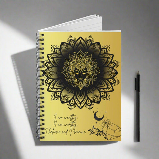 Golden Mandala Manifestation Notebook - GV by Good Vibes