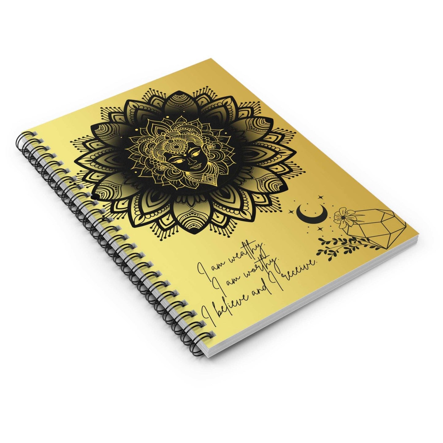 Golden Mandala Manifestation Notebook - GV by Good Vibes