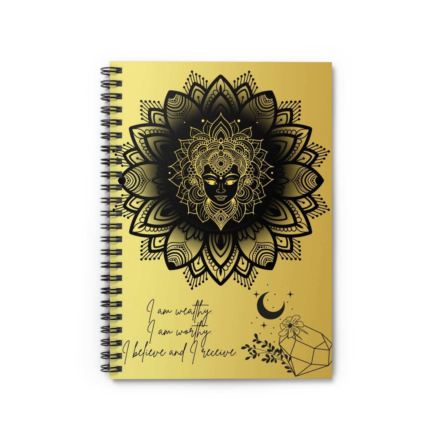 Golden Mandala Manifestation Notebook - GV by Good Vibes