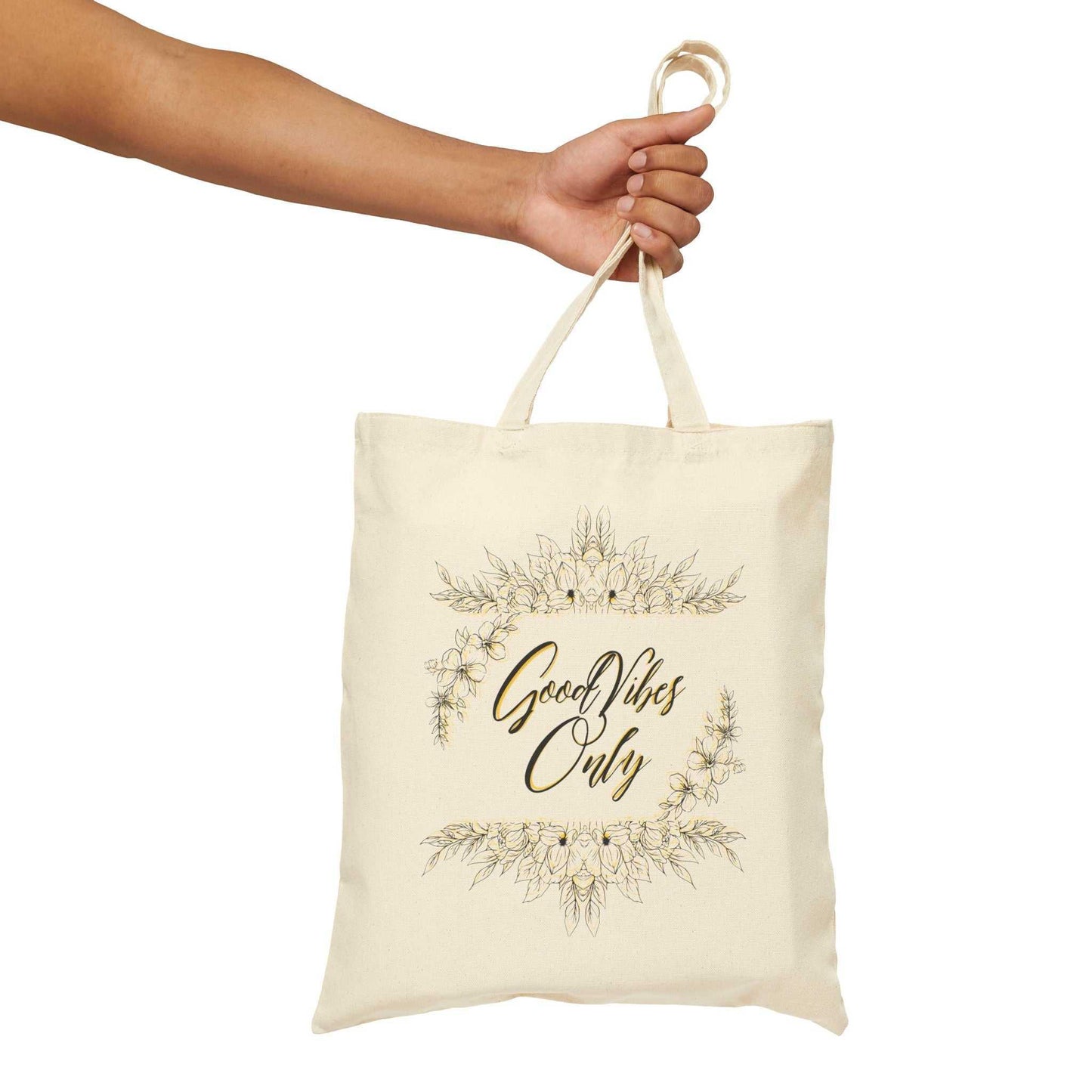 Good Vibes Only Canvas Tote Bag - GV by Good Vibes