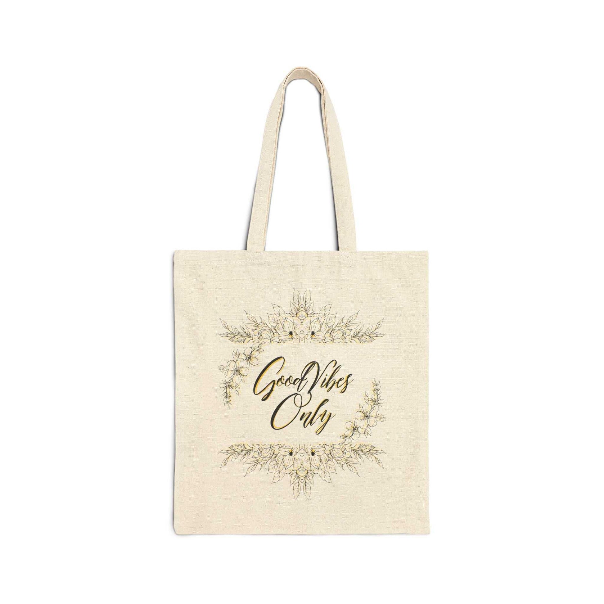 Good Vibes Only Canvas Tote Bag - GV by Good Vibes