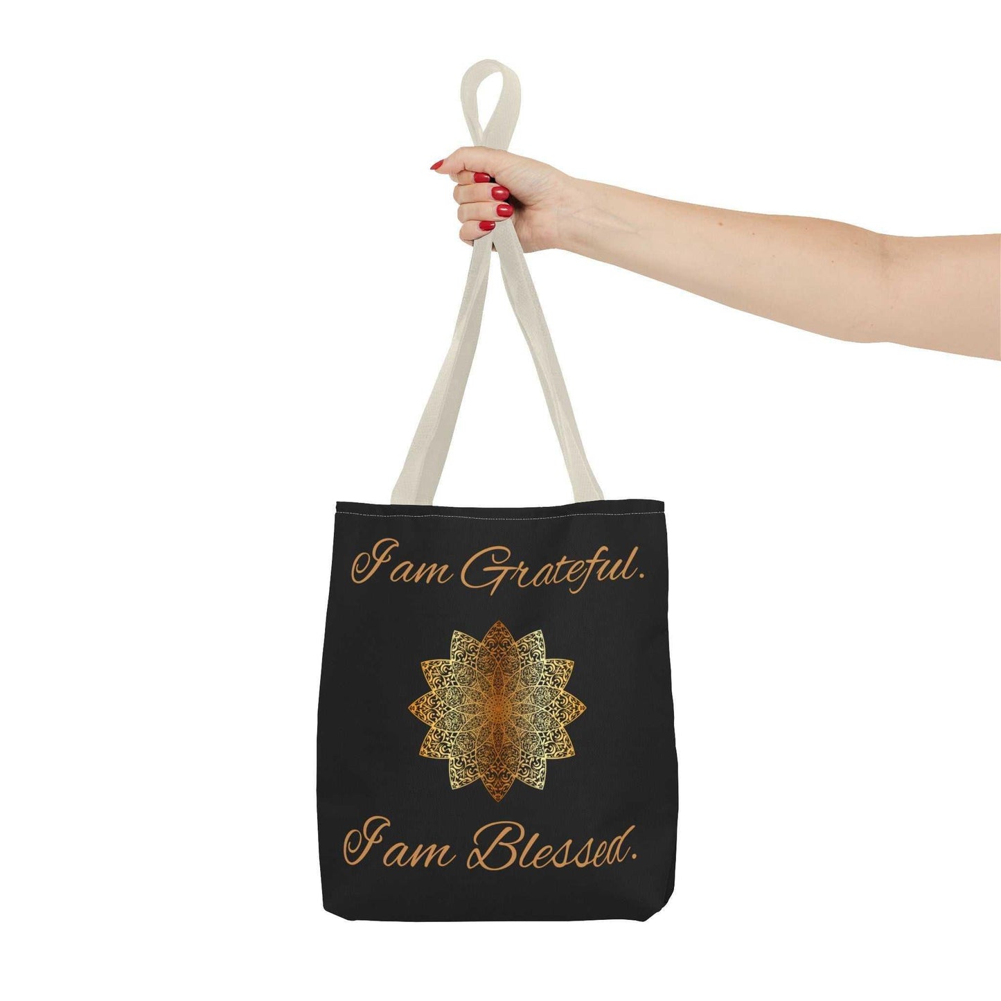 I Am Grateful, I Am Blessed Tote Bag - GV by Good Vibes