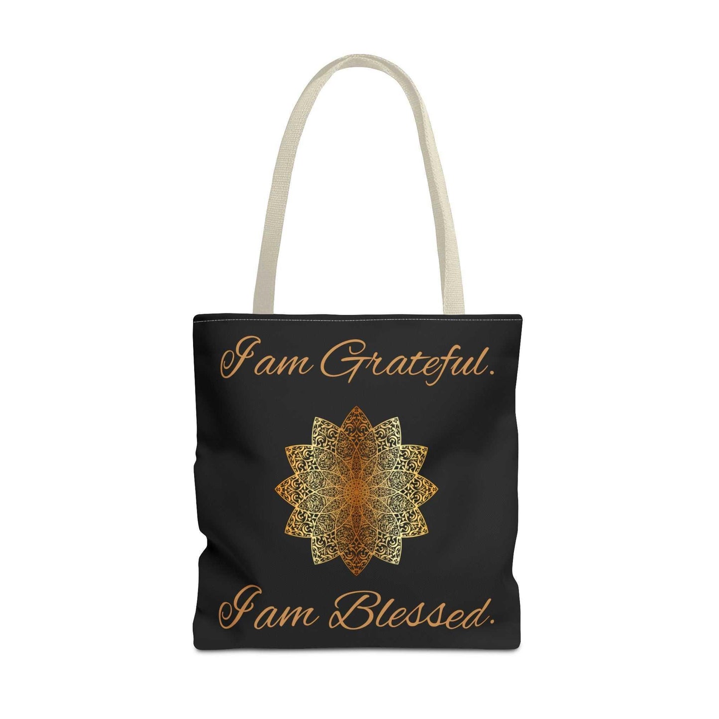 I Am Grateful, I Am Blessed Tote Bag - GV by Good Vibes