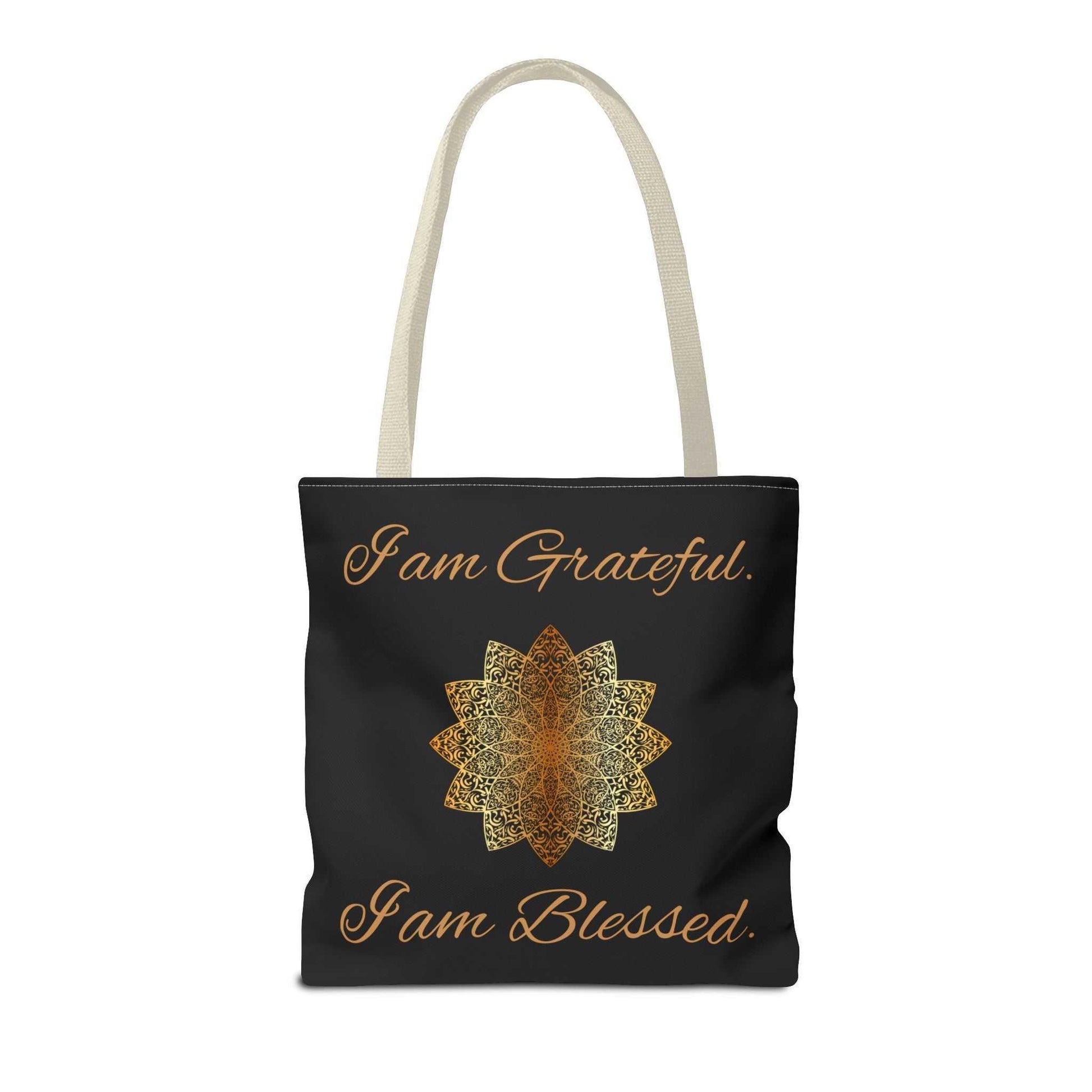 I Am Grateful, I Am Blessed Tote Bag - GV by Good Vibes