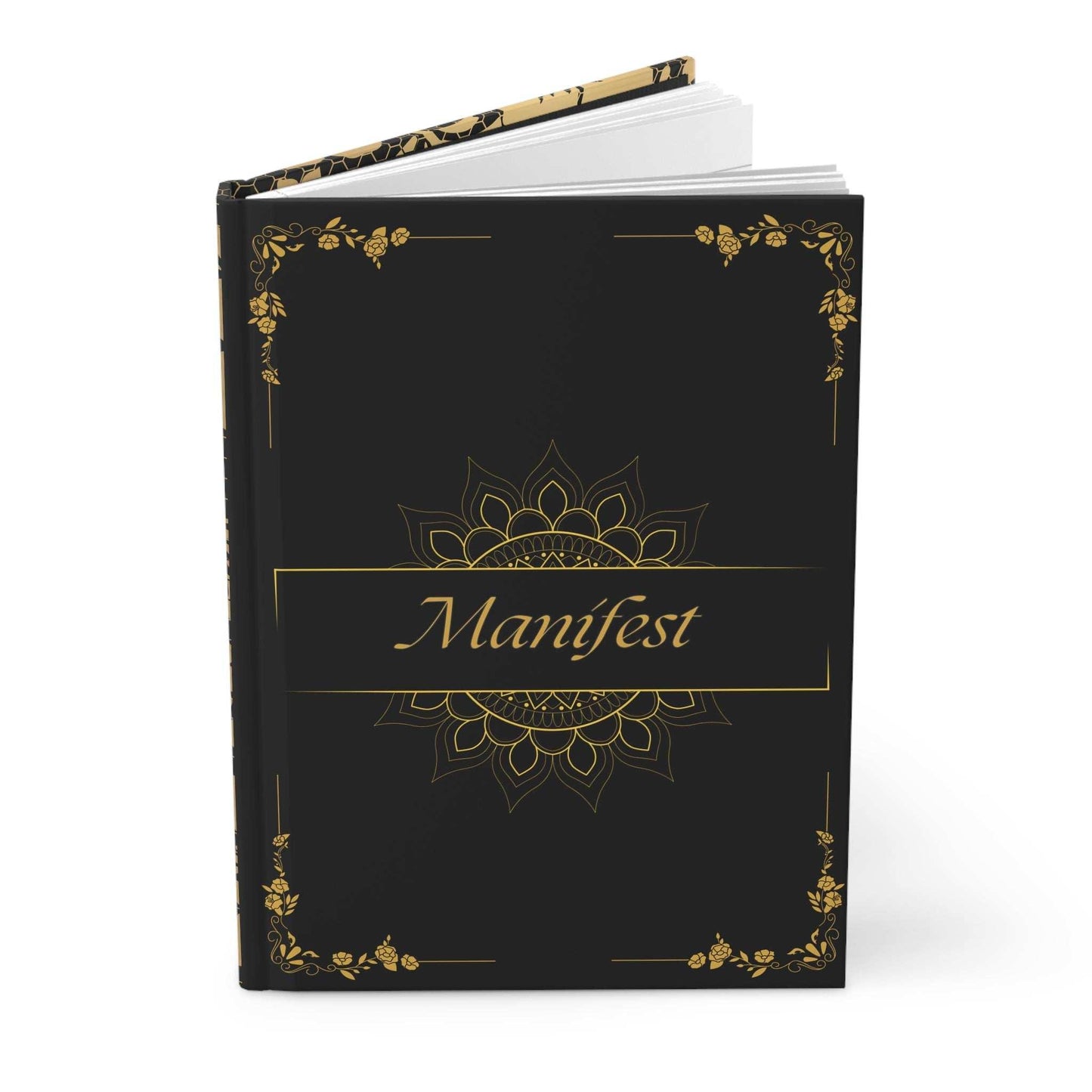 Manifest Notebook | Golden Floral Design - GV by Good Vibes