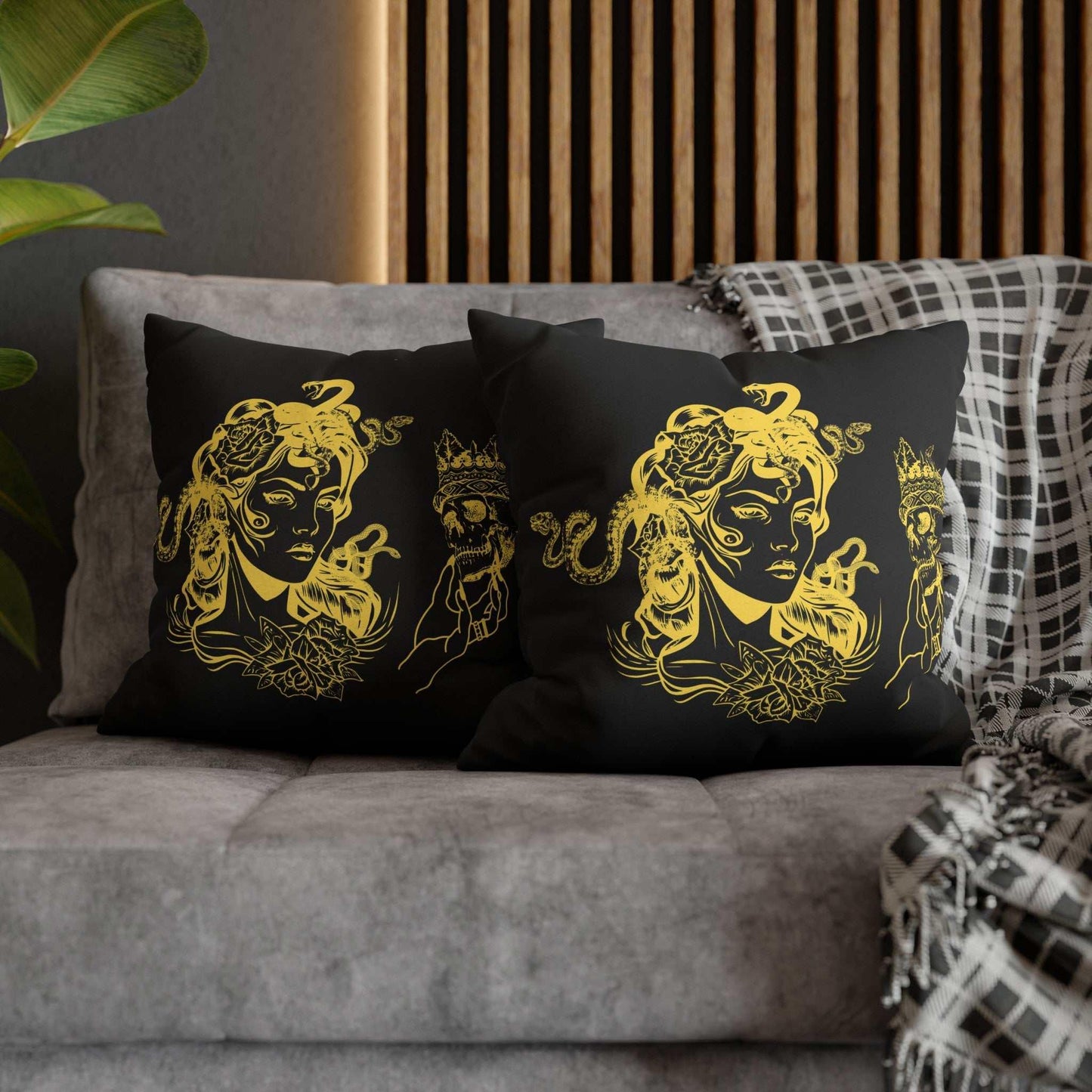 Medusa Design Pillowcase - Goddess Home Decor - GV by Good Vibes