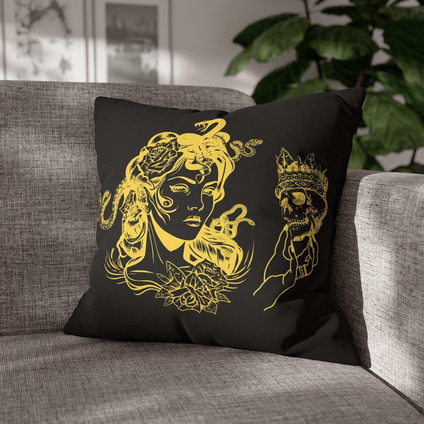 Medusa Design Pillowcase - Goddess Home Decor - GV by Good Vibes