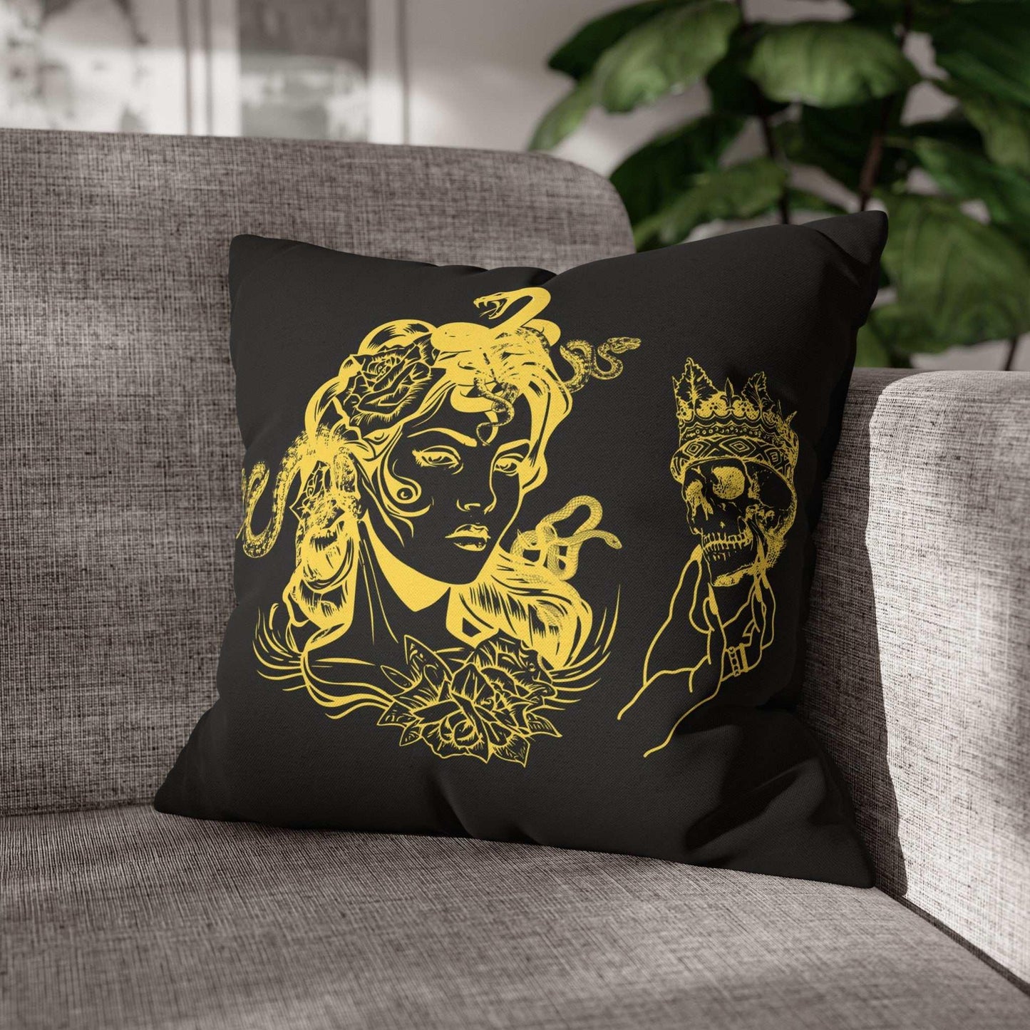 Medusa Design Pillowcase - Goddess Home Decor - GV by Good Vibes