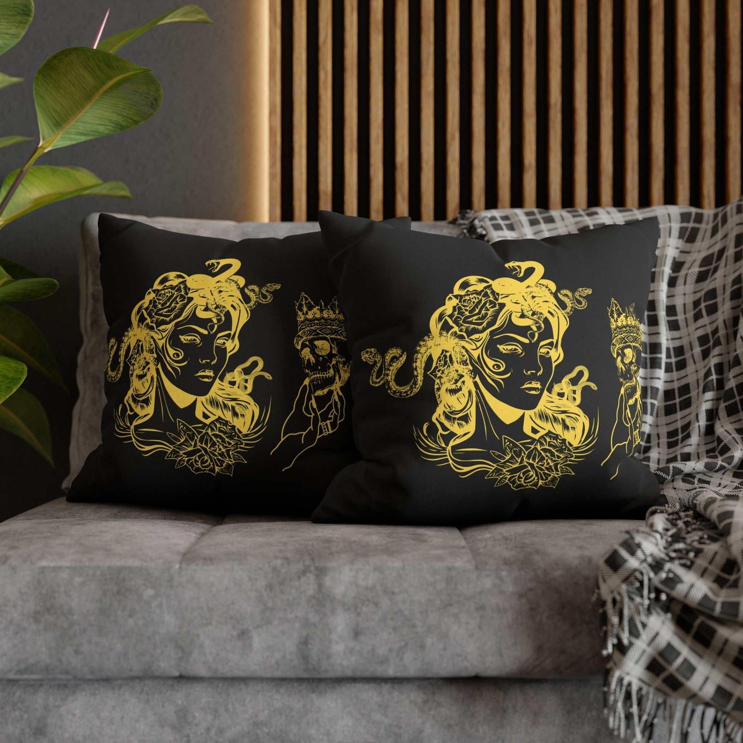 Medusa Design Pillowcase - Goddess Home Decor - GV by Good Vibes