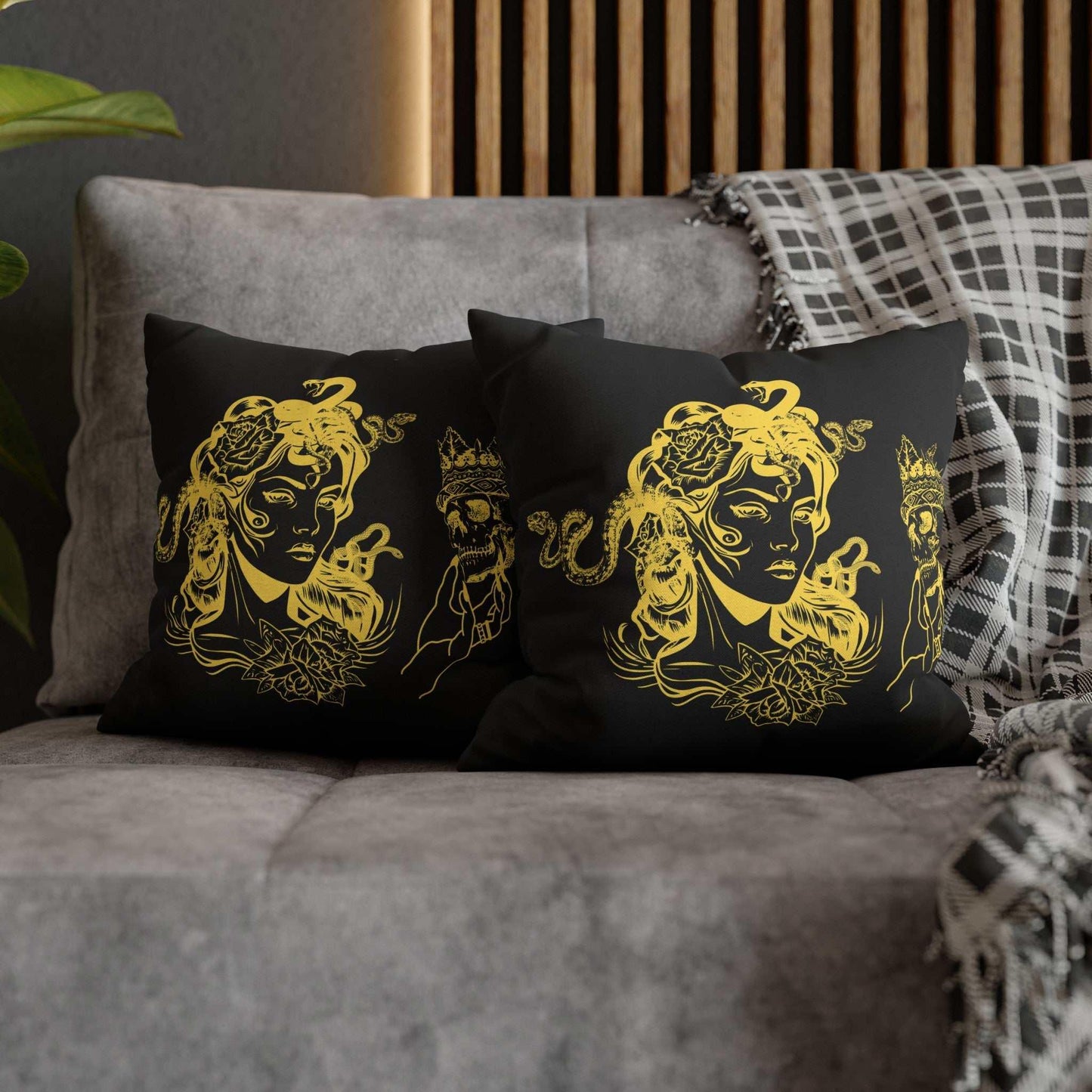 Medusa Design Pillowcase - Goddess Home Decor - GV by Good Vibes