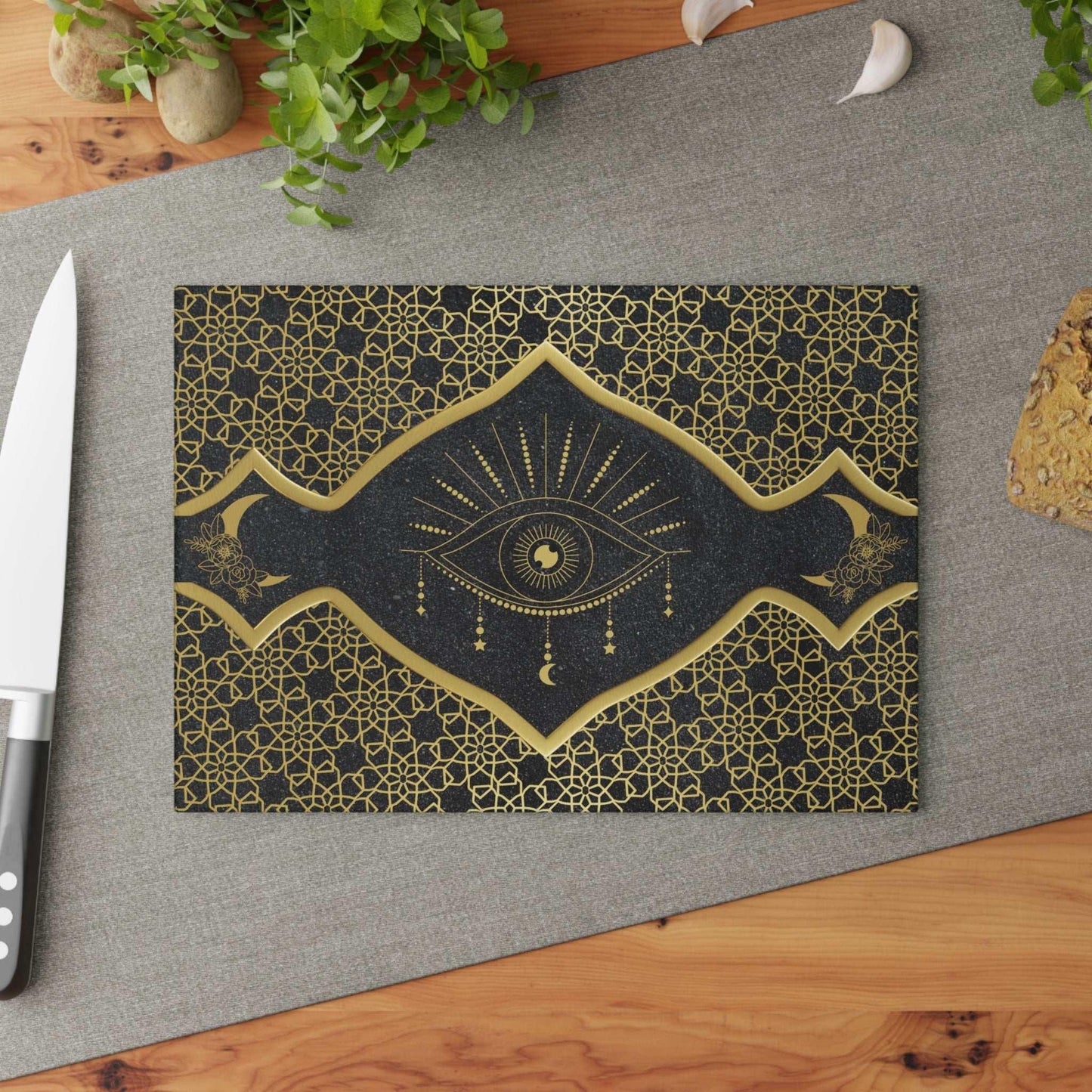 Mystical Eye Glass Cutting Board - GV by Good Vibes