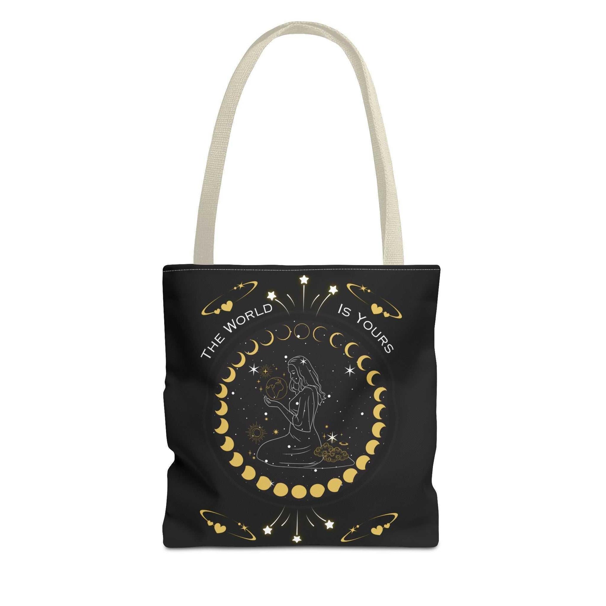 "The World Is Yours" Celestial Tote Bag - GV by Good Vibes