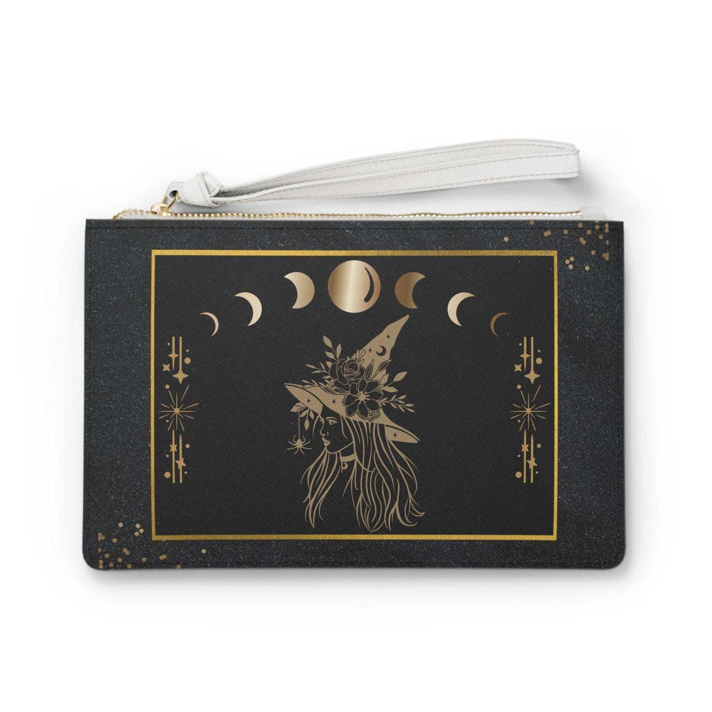 Witch Clutch Bag - Witchy Leather Wristlet - GV by Good Vibes