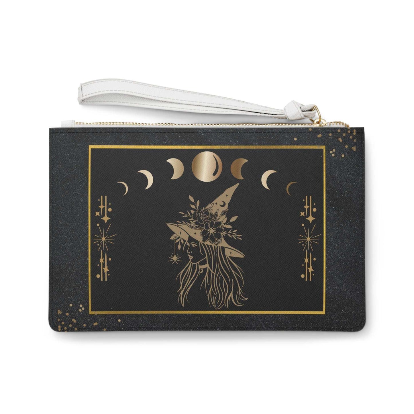 Witch Clutch Bag - Witchy Leather Wristlet - GV by Good Vibes