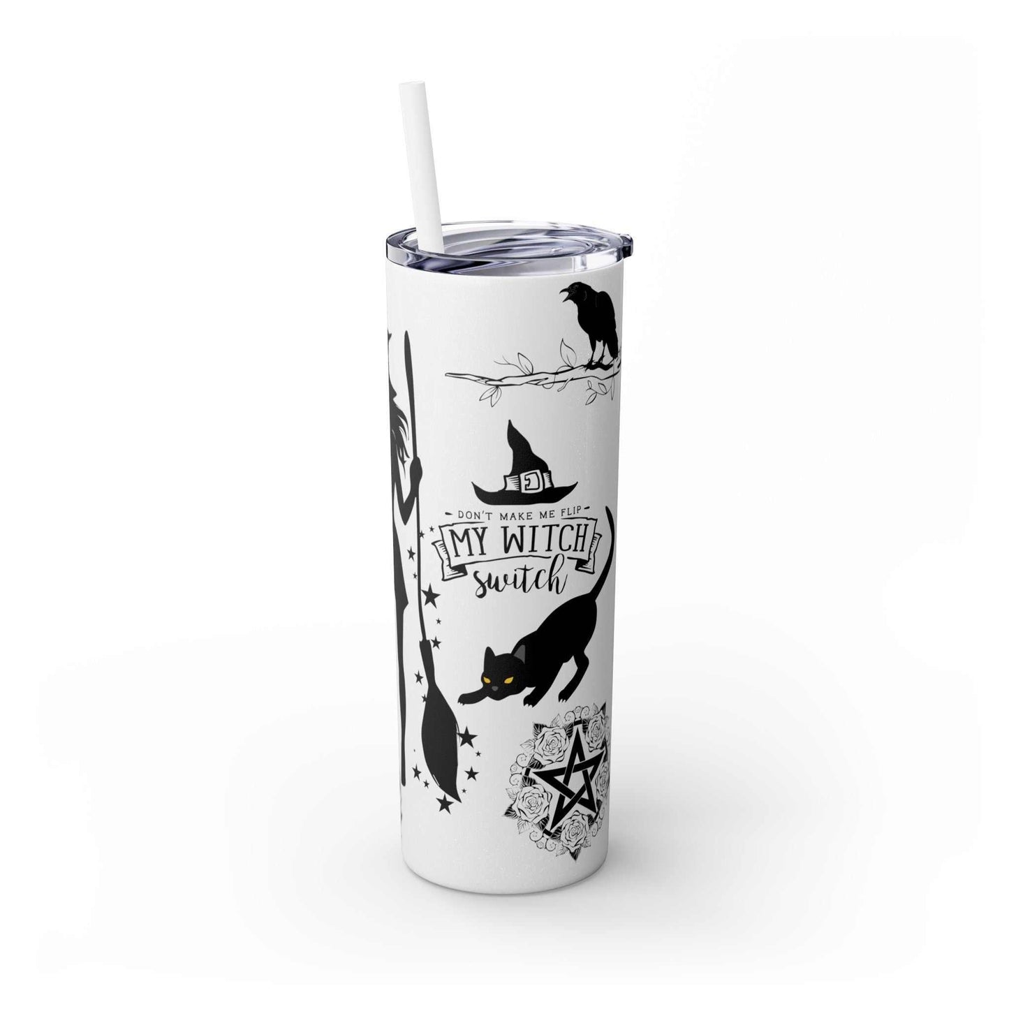 Witches Brew Skinny Tumbler | Matching Straw | 20oz - GV by Good Vibes