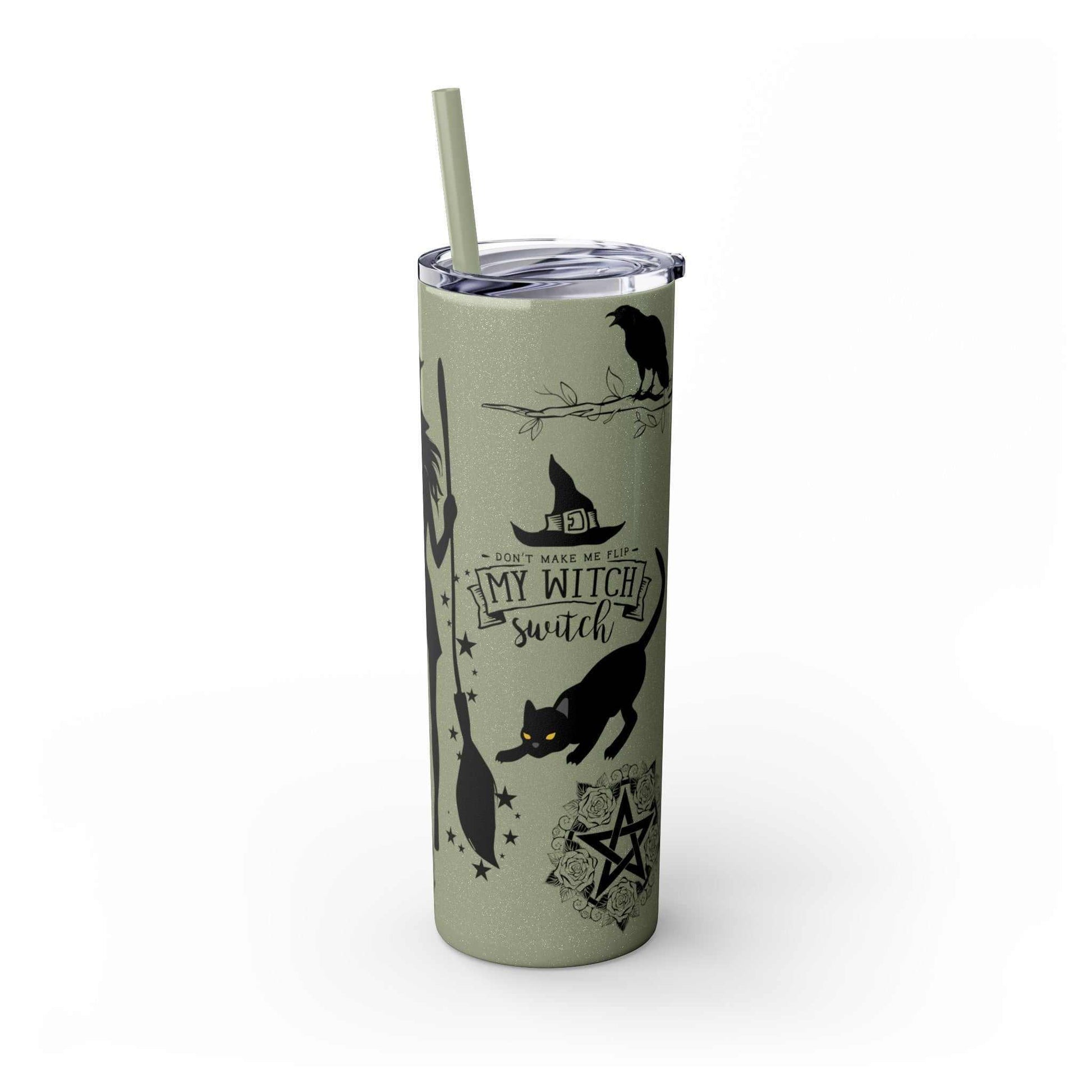 Witches Brew Skinny Tumbler | Matching Straw | 20oz - GV by Good Vibes