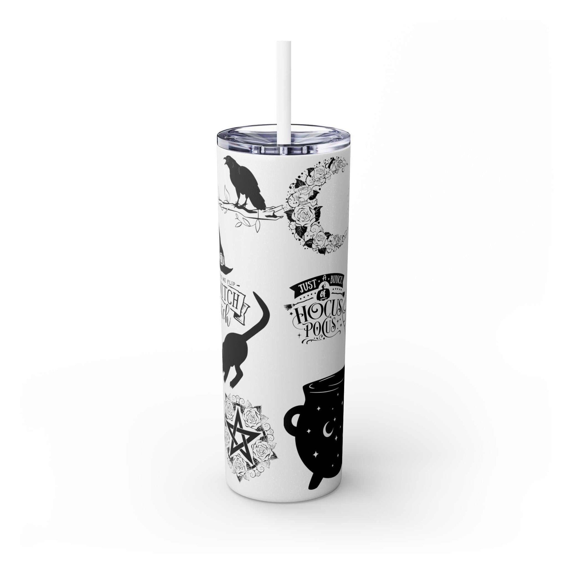 Witches Brew Skinny Tumbler | Matching Straw | 20oz - GV by Good Vibes